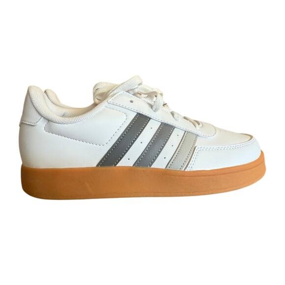 Adidas Breaknet 2.0 K White Gum Sole Sneakers Women’s 6 - Picture 1 of 9
